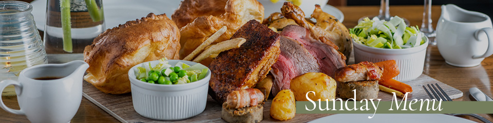 Sunday Menu at The Queen's Arms